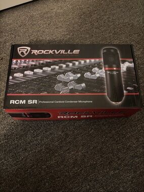 RCM SR Professional Cardioid Condenser Microphone - Black/Red